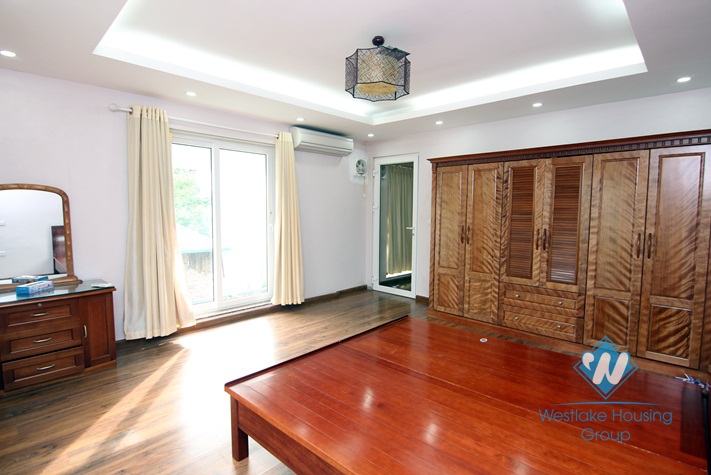 Modern garden house with furnished, 2 bedrooms for rent in Tay Ho area.